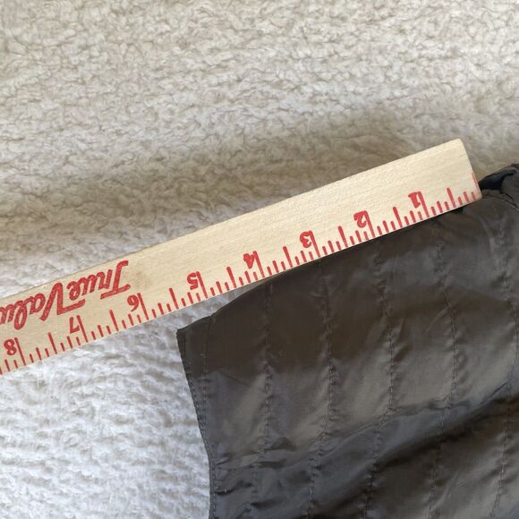 Scotch and Soda Puffer Vest Womens XL Brown Quilted Full Zip Floral Outwear - Picture 7 of 14